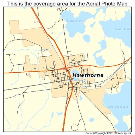 Aerial Photography Map of Hawthorne, FL Florida