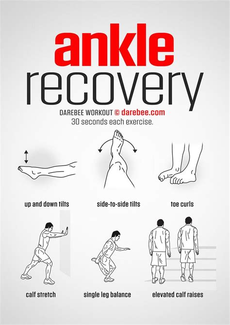 Ankle Recovery Workout | Recovery workout, Ankle rehab exercises, Ankle exercises