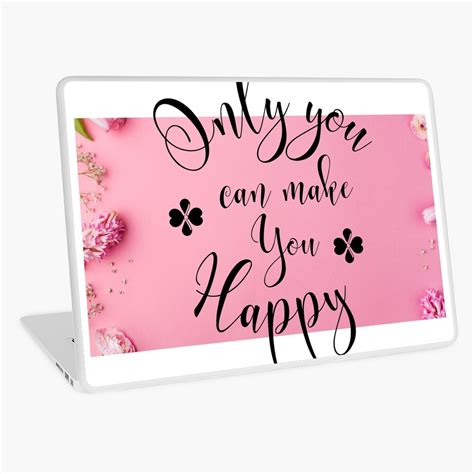 " Inspirational Quote - Happy" Laptop Skin for Sale by Girlbossvibes ...