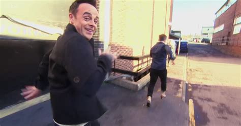 Ant and Dec flee in panic as Bradley Walsh 'rumbles' hilarious The Chase prank - Mirror Online