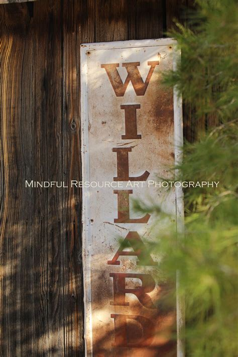 Rustic Sign Photograph Willard Old Barn in the Pines Close up Photo Printable Digital Download ...