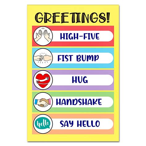 Buy WhatSign Class Greetings Poster 12"x 18" Classroom Decorations,Classroom Rules Poster ...