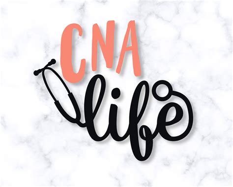 CNA Life Decal CNA Vinyl Decal Stethoscope Decal Scrub Life - Etsy