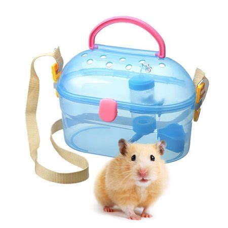 Hamster Carrier Portable Breathable Hamster Travel Cage with Bottle and Feeder | Walmart Canada