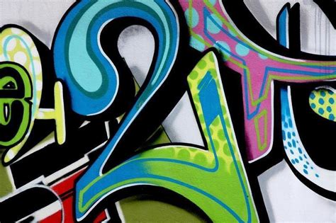 Number 2 graffiti Wall Mural | Wall Murals – Eazywallz