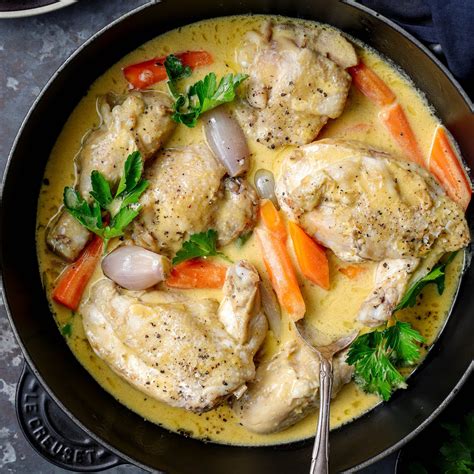 CHICKEN IN CREAM BOCUSE STYLE — French Cooking Academy