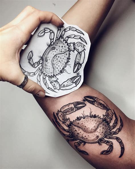 Crab tattoo | Crab tattoo, Cancer zodiac tattoo, Cancer tattoos