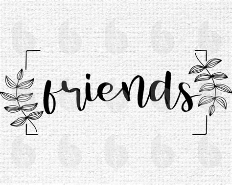 Friends Svg Silhouette Cut File Svg Files for Cricut | Etsy