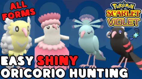 SHINY EXPLOIT! How to Get ALL SHINY Oricorio FORMS in Pokemon Scarlet ...