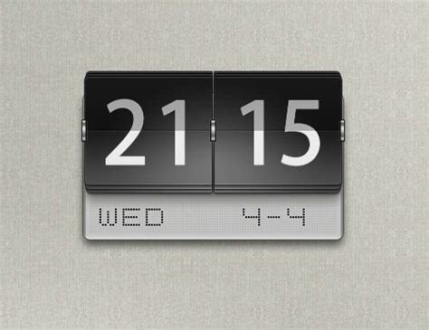 Metallic Flipping Clock Widget in 2020 | Retro clock, Retro flip clock ...