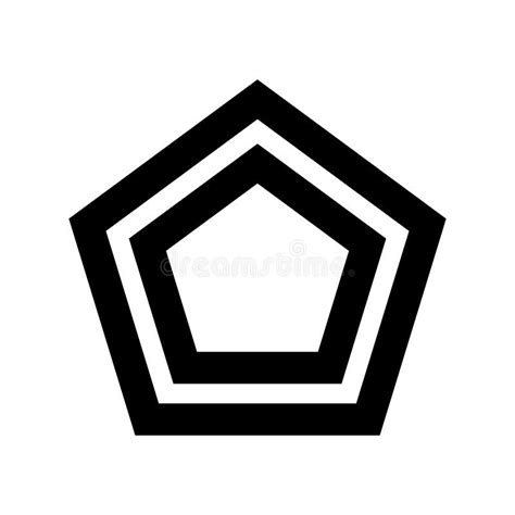 Pentagon Icon or Logo Isolated Sign Symbol Vector Illustration Stock ...