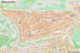 Macerata Maps | Italy | Maps of Macerata