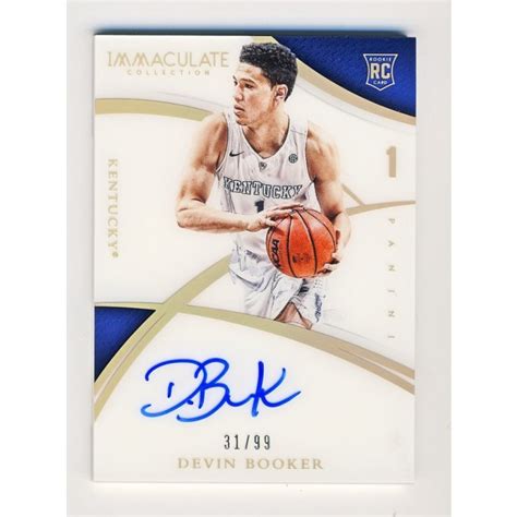 Devin Booker 2015 Panini Immaculate Collegiate Autograph Rookie RC 31/ ...