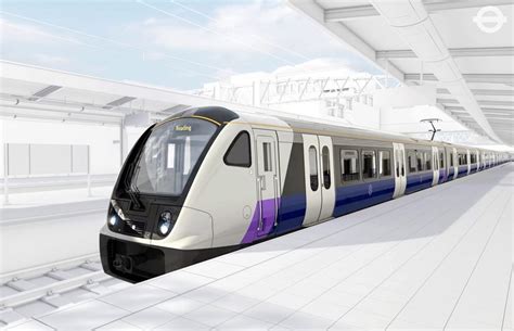 CGI of an Elizabeth line train in a station - New Civil Engineer