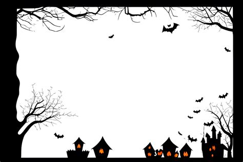 Halloween Border Frame PNG Transparent Background Ai Generative 32318114 PNG