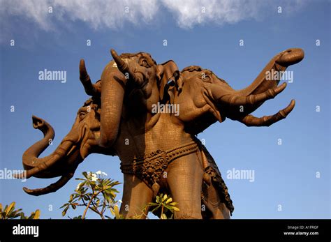 The Erawan Museum Bangkok Thailand The Elephant of the Universe the three headed elephant ...