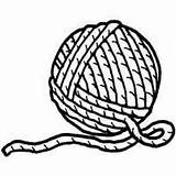 Ball Of yarn coloring Page  Clip Art Library sketch template