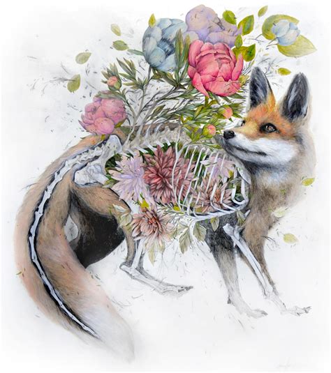 Flowers Blossom From the Bodies of Wild Animals in New Graphite and ...