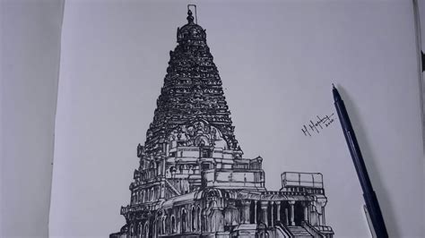 Brihadeeswarar Temple Sketches