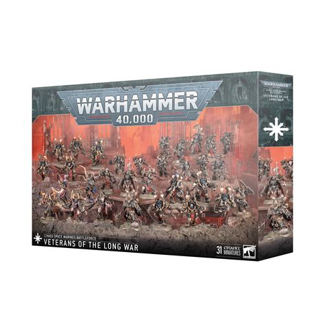 Warhammer 40K: Chaos Space Marines Battleforce Veterans of the Long War - Valhalla Hobby