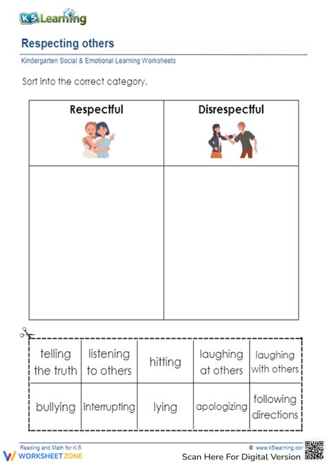 Respecting Others Worksheet