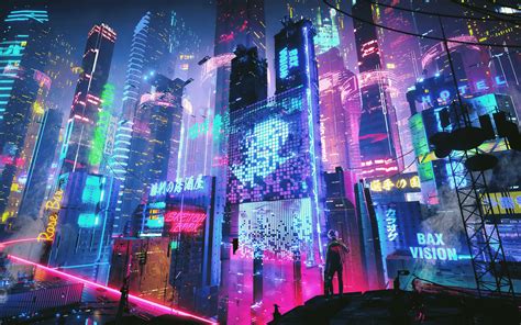 Neon City [2560x1600]. : wallpaper