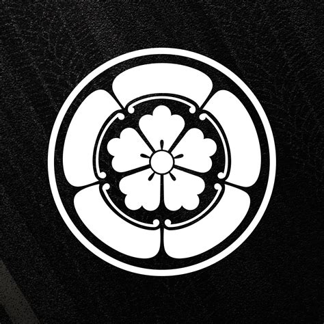 Oda Clan Samurai Crest Japanese Flower Retro JDM Sticker Decal | eBay