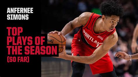 Anfernee Simons' Best Plays of the Season (So Far) | Trail Blazers Highlights - YouTube