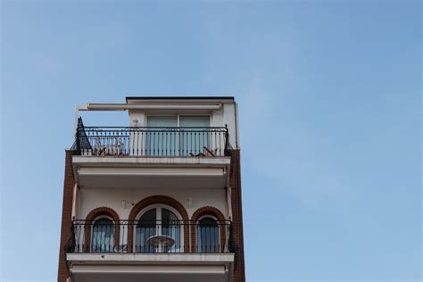 Free Images : architecture, house, window, home, balcony, tower, facade, property, blue, estate ...