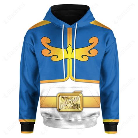 Power Rangers Megaforce Blue Ranger Costume Hoodie Sweatshirt T-Shirt ...