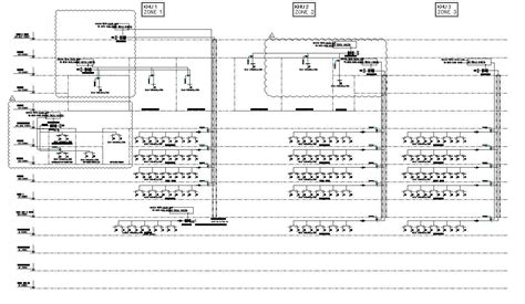 2D drawing of mechanical ventilation schematic diagram in detail ...