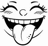 Happy Mouth And Tongue coloring Page  Download Print Or Color Online sketch template