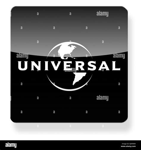 Universal Pictures logo as an app icon. Clipping path included Stock ...