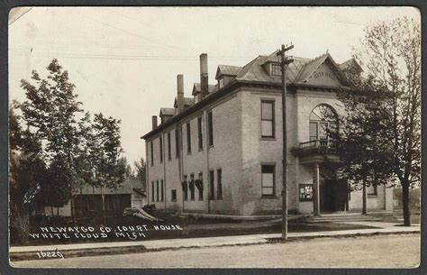 Real Photo Postcard Newaygo County Court House White Cloud MI RPPC 1910 | Newaygo, Newaygo ...