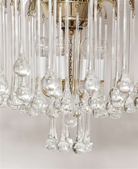 Italian Crystal Tear Drop Chandelier at 1stDibs