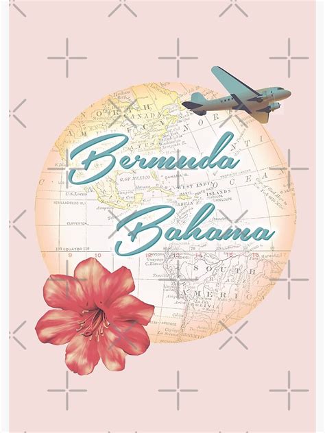 "Bermuda Bahama Beach Boys Kokomo Song Vintage Wold Map Travel" Spiral Notebook by PaintedRose ...