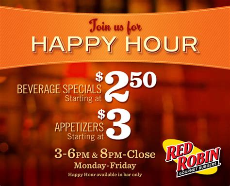 The Life Challenge: Red Robin - Happy Hour Specials