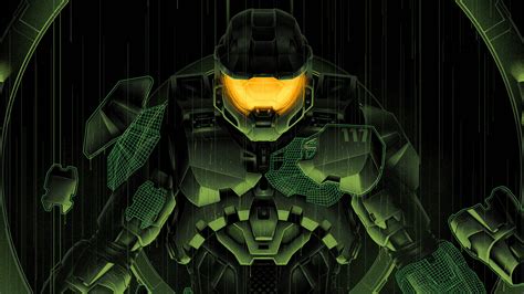 Descargar fondos de Obrade Arte Digital De Master Chief En 4k, Genial Y Elegante. | Wallpapers.com