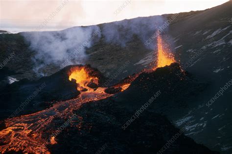 Volcanic Eruption on Surtsey - Stock Image - C007/7744 - Science Photo ...