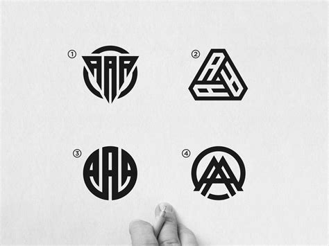 AAA MONOGRAM LOGO DESIGN by Meizzaluna Design on Dribbble