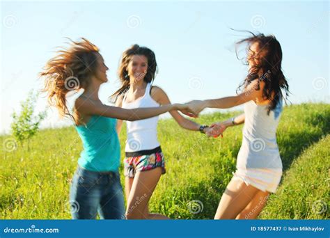 Round dance stock image. Image of girlfriends, round - 18577437