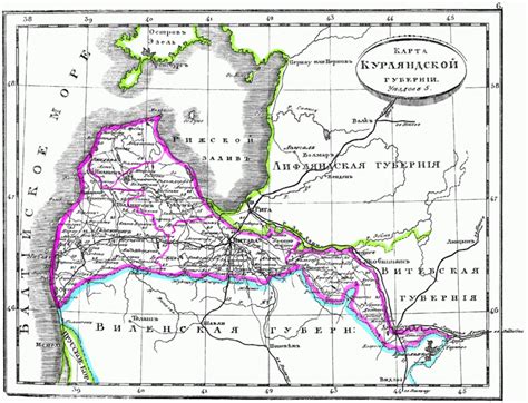 Archivo: Map of Courland Governorate, 1835