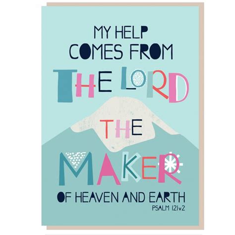 My help comes from the Lord Greetings Card - Just Cards Direct | Christian Greetings Cards ...