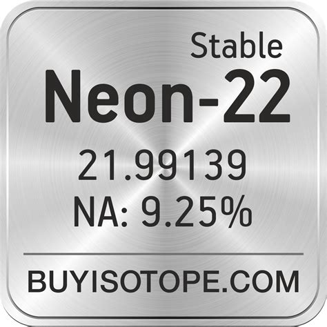 Neon-22, Neon-22 Isotope, Enriched Neon-22, Neon-22 Gas, Neon-22 Price