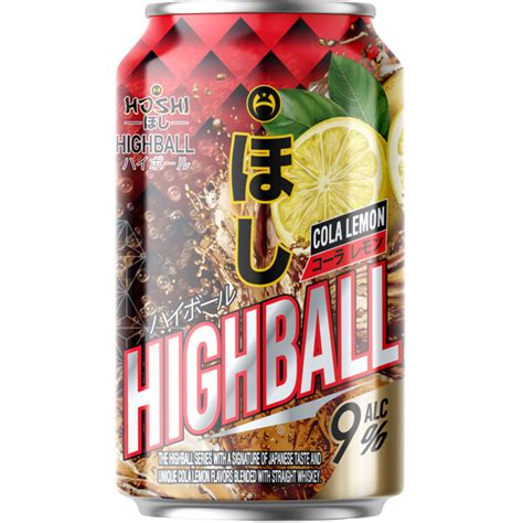 Buy Hoshi Highball (ไฮบอล) Cola-Lemon 330ml near you | Villa Market ...