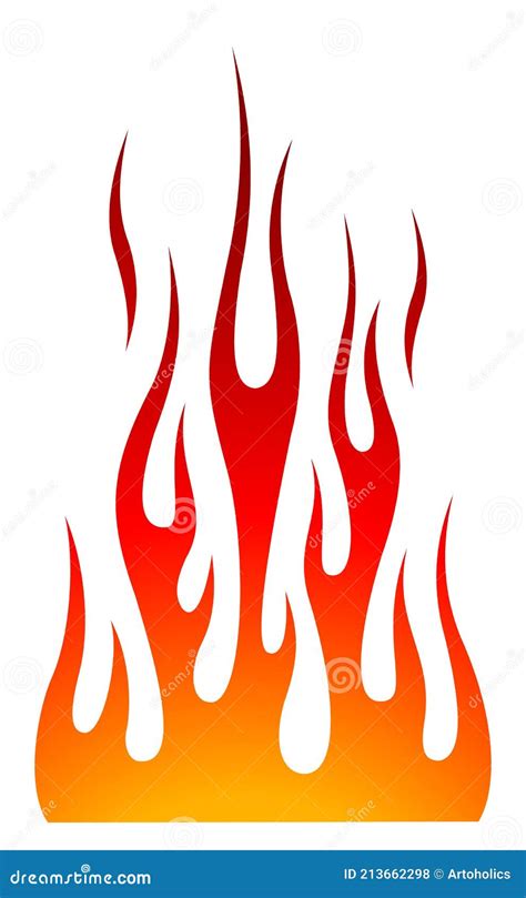 Hot Rod Fire Flame Vector Art Graphic Stock Vector - Illustration of ...