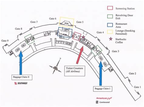 Lubbock International Airport (LBB) terminal map - circa 2… | Flickr