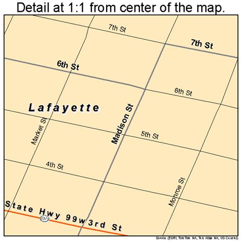 Lafayette Oregon Street Map 4140300