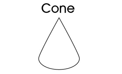 3D Shapes - Cone - Printable