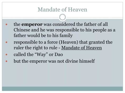 PPT - Mandate of Heaven PowerPoint Presentation, free download - ID:2695006